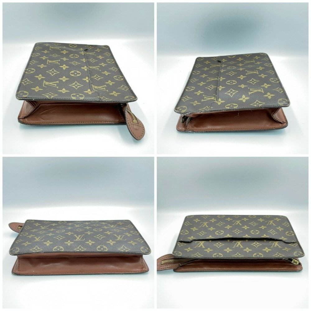 AUTHENTIC Louis Vuitton Monogram Pochette Homme Clutch Bag - Picture 3 of 12